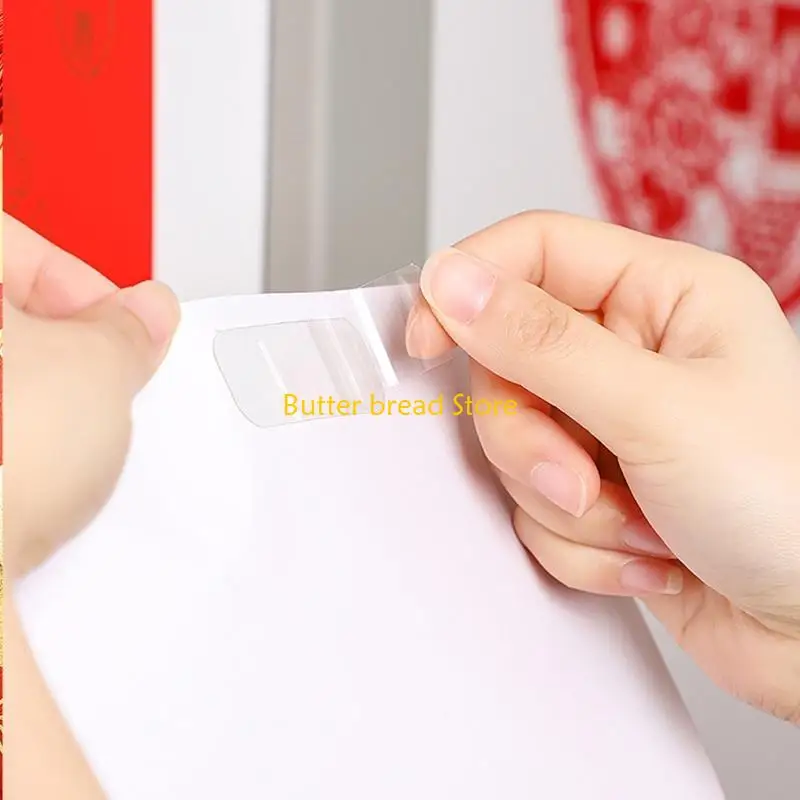 Test only W89C Transparent Double Sided Sticker Pads Waterproof for DIY Art Craft 60X